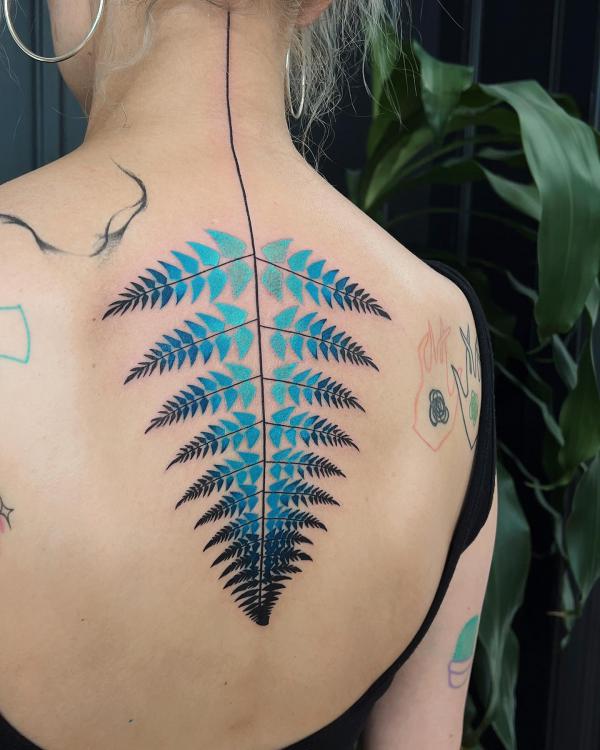 5X Fern Leaf Temporary Tattoo Sticker Waterproof Green Women Girls Arm  Chest | eBay