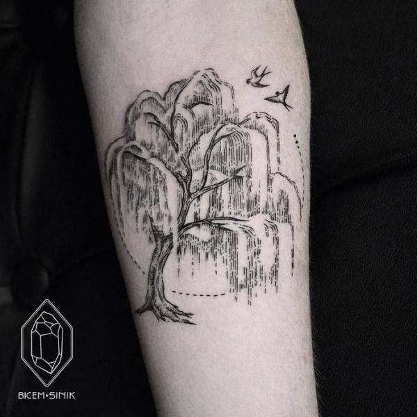 Willow Tree Temporary Tattoo Sticker - OhMyTat