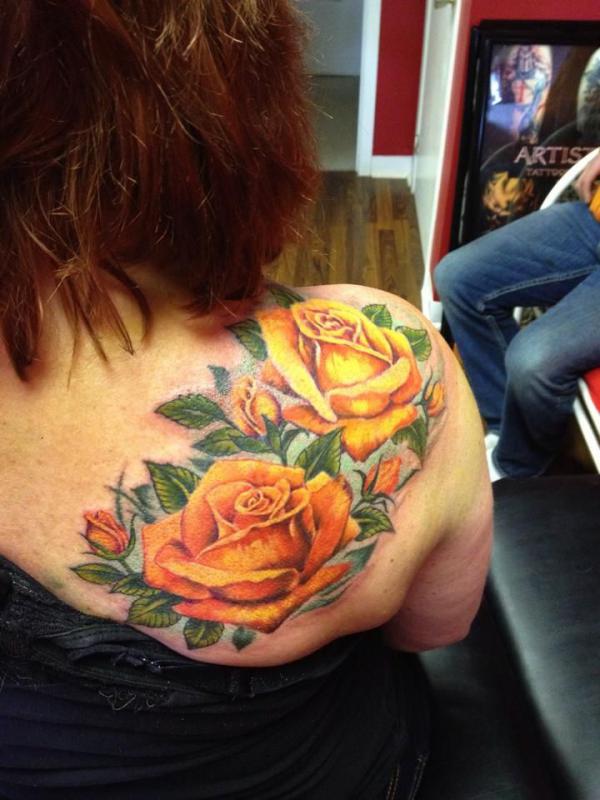 Looking for a tattoo idea that exudes both strength and beauty? Look no  further than a