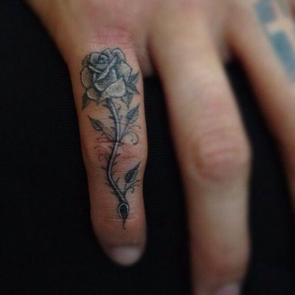 Buy Small Rose Tattoo Finger Online In India - Etsy India