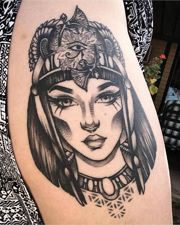 50+ Cleopatra Tattoo Designs with Meanings | Art and Design