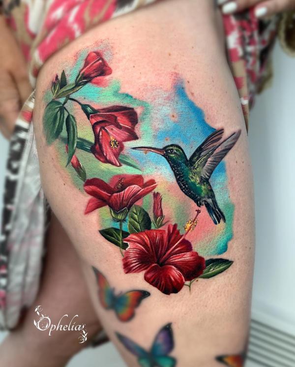 Flower tattoo by Klaras Tattoo | Photo 27187