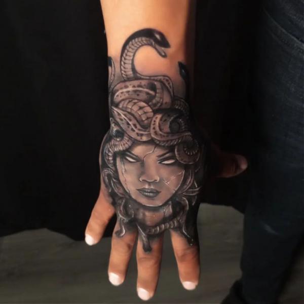 40 Medusa Hand Tattoo Designs with Meaning | Art and Design