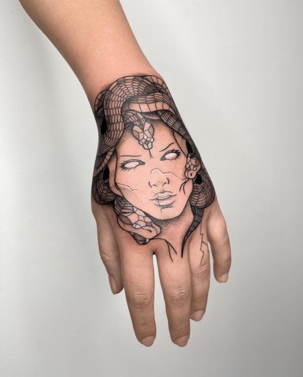 Small Medusa Temporary Tattoo - Set of 3 – Tatteco