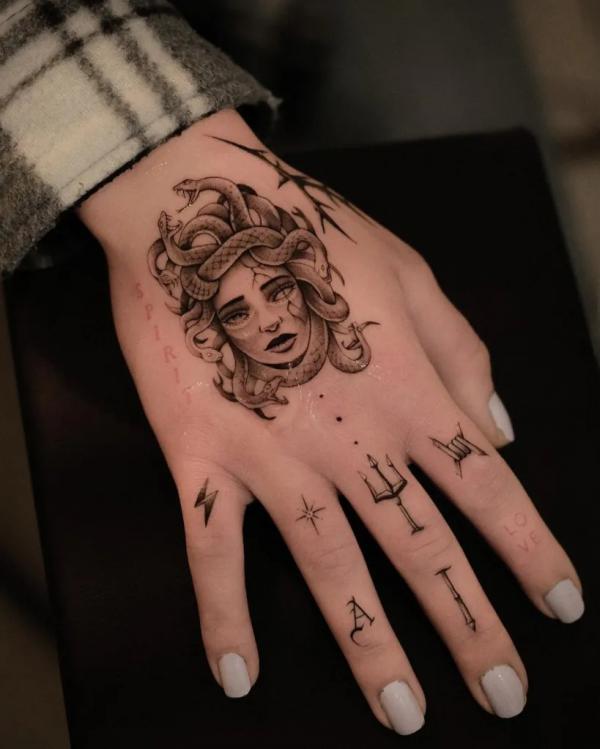 Medusa Tattoo Design | SVG | PNG | JPG | #02 | KateHelenMuir