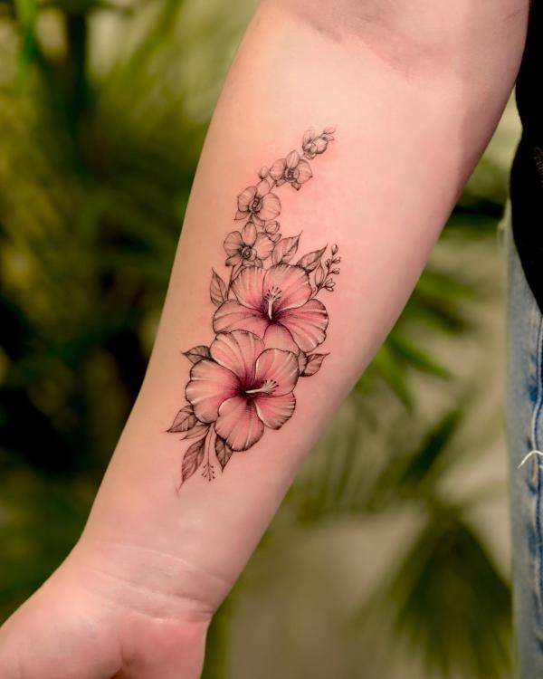TATTOOS.ORG — Watercolor Hibiscus Tattoo Artist: Sarah Cooper...
