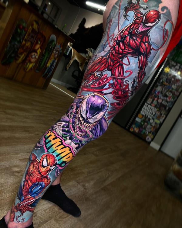 Bloody spider man #cartoon #tattoo #spidermantattoo | Flickr