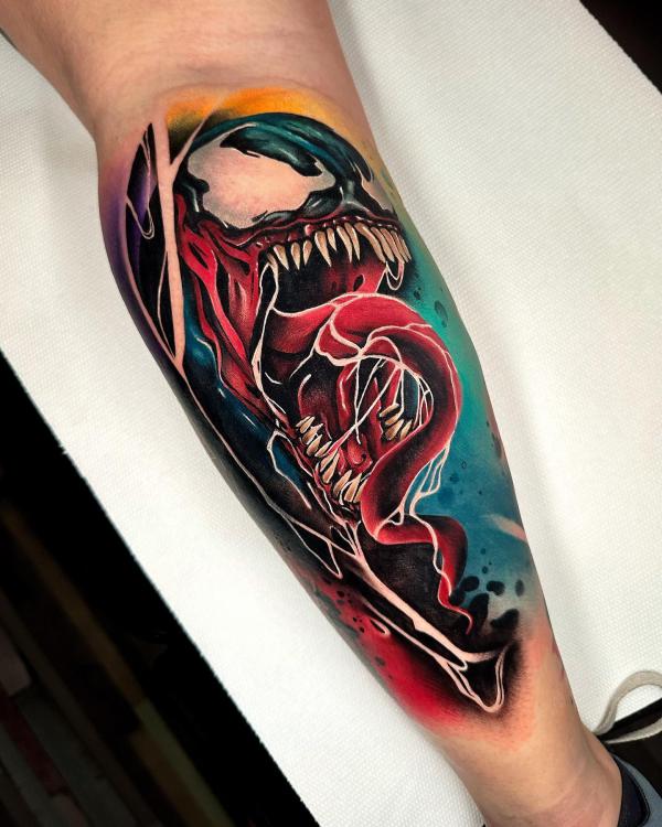 Best Venom Tattoo Ideas for Marvel Enthusiasts | Venom tattoo, Hand tattoos  for guys, Spiderman tattoo