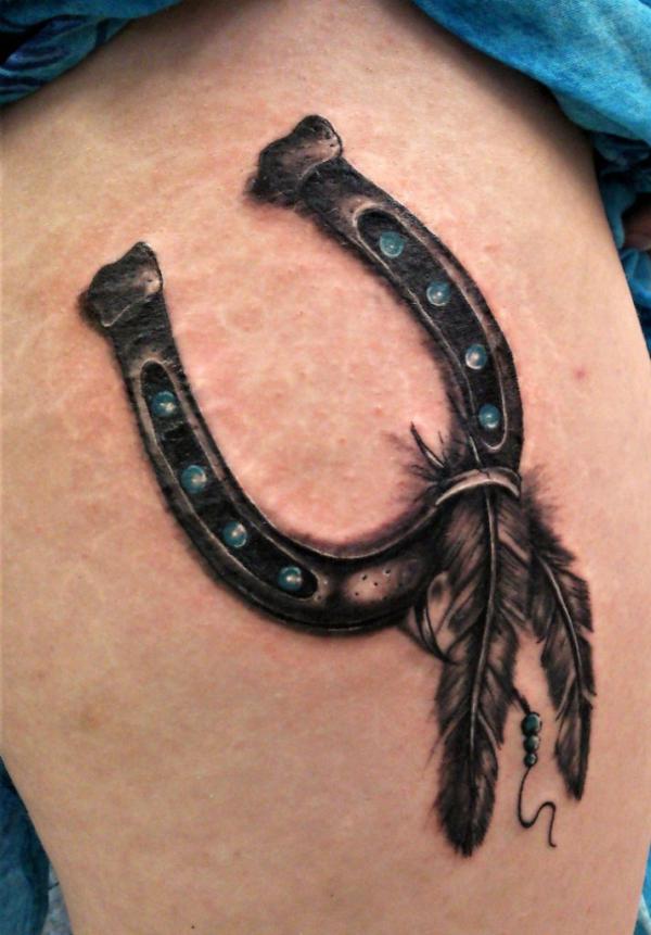 Lucky Horseshoes tattooed... - Texas Rose Tattoo Commission | Facebook