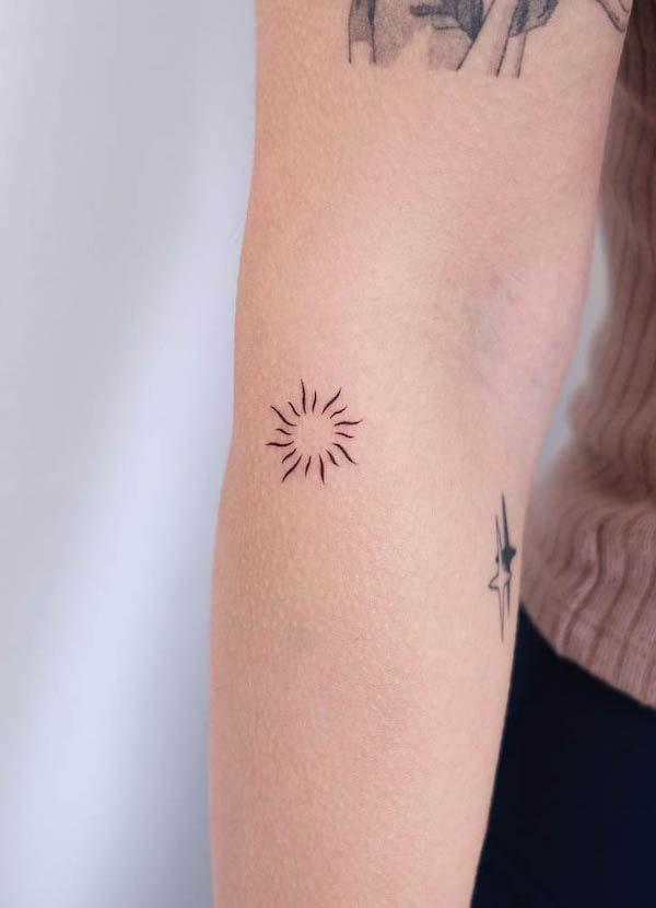 50+ Brightest Sun Tattoo Ideas in 2023 | Simplistic tattoos, Tattoos, Dope  tattoos