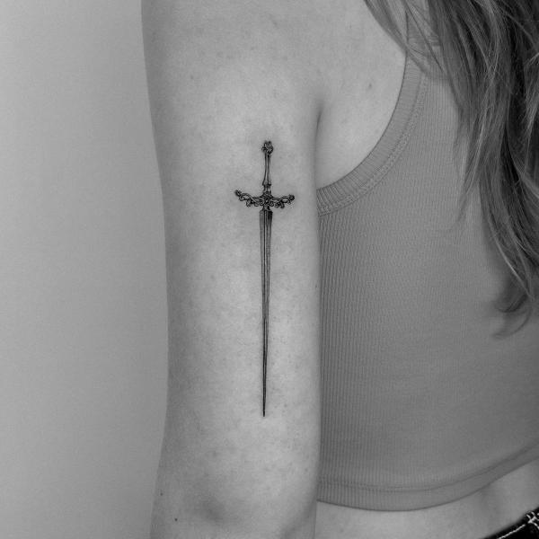 sword tattoo by @rosethetattooist (on IG) 🗡️🧚 - YouTube