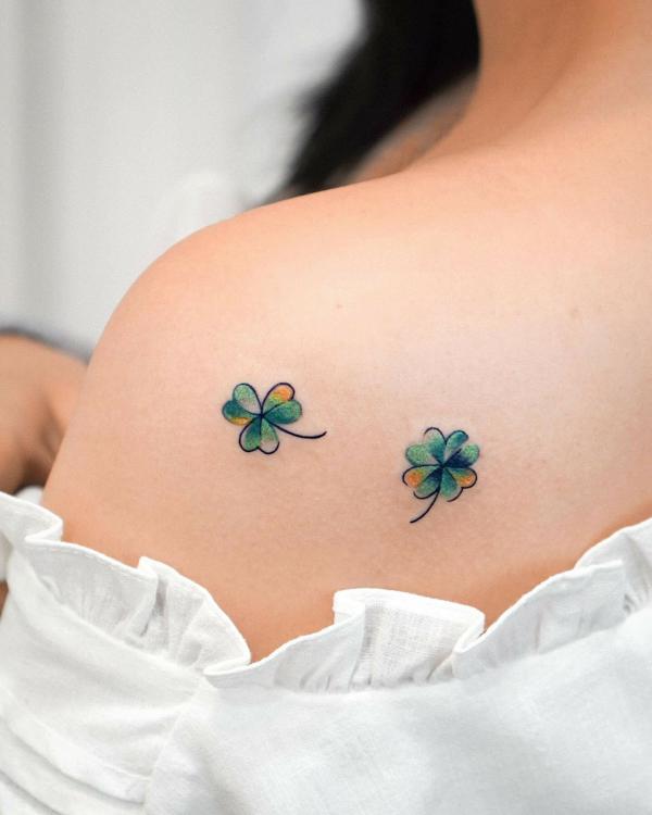 Luckiest Four Leaf Clover Tattoos - tattooglee | Four leaf clover tattoo,  Tattoos for women, Clover tattoos