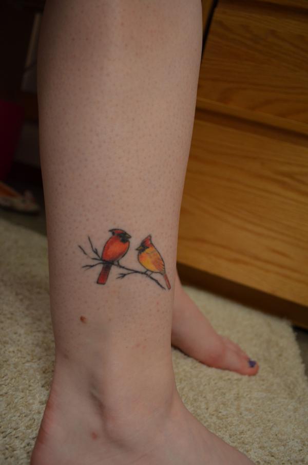 Flying Cardinal Tattoo | Small dope tattoos, Small tattoos, Baby memorial  tattoos