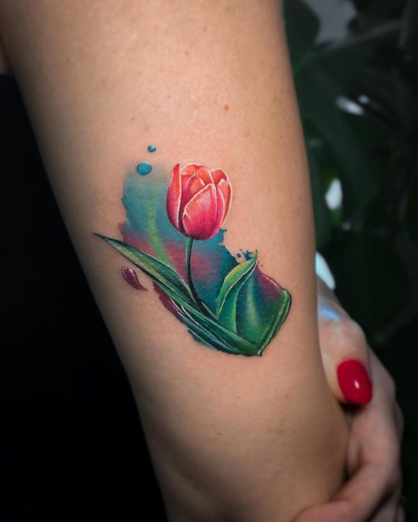 Floral Temporary Tattoo / Flower Line Tattoo / Simple Tattoo / Bts Tattoo /  Bts Flowers / K Pop - Etsy