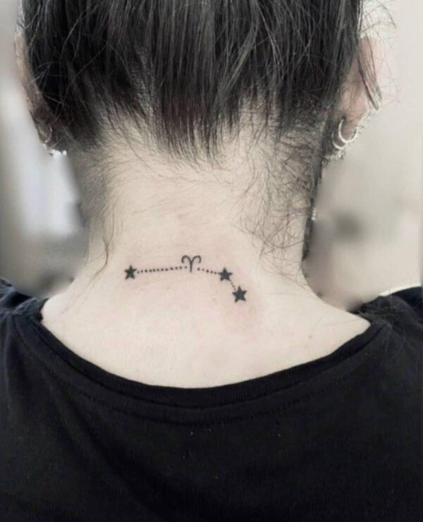 Tattoo uploaded by Andrea Tatuaz • Custom aries star constellation •  Tattoodo