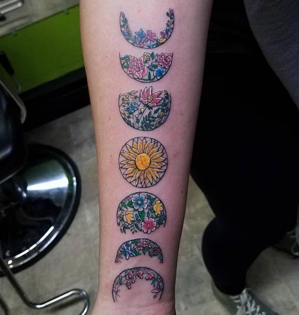 100 Moon Phases Tattoos with Meaning | Art and Design