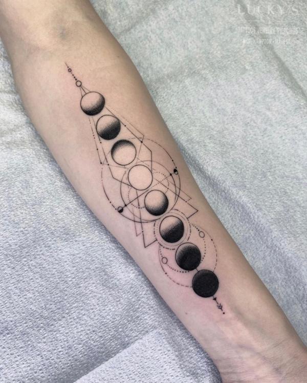 100 Moon Phases Tattoos with Meaning | Art and Design