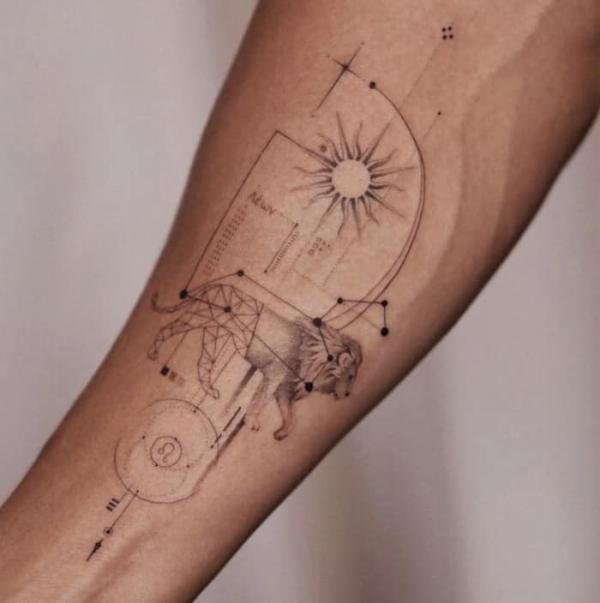 Pin by Carla Metz on Quick Saves | Leo tattoo designs, Lion art tattoo,  Planet tattoos