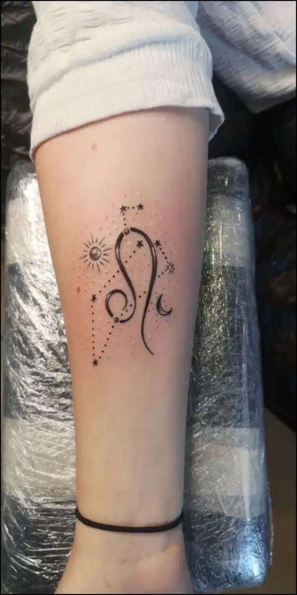 Danish Tattooz House - Brave, fierce and brimming with confidence, Leos are  the most indomitable of the zodiac signs. These qualities, mixed with an  inherent charm and sense of humour, make them