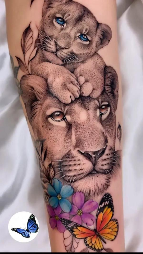 lion and cubs tattoos with saying｜TikTok Search