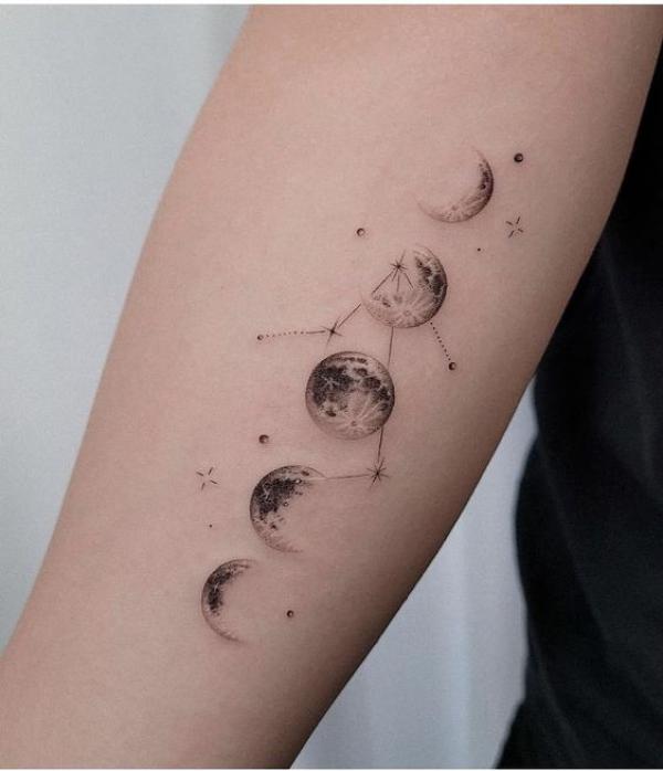 100 Moon Phases Tattoos with Meaning | Art and Design