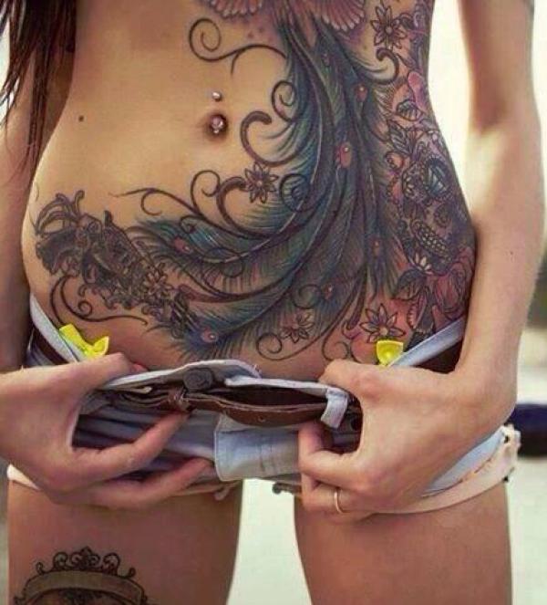 Stomach Tattoos for Women - Body Art Inspiration