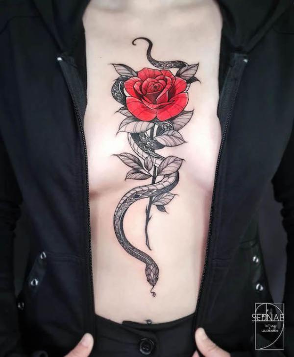 Sternum Tattoo In 2024: Best Design Ideas And Aftercare Tips