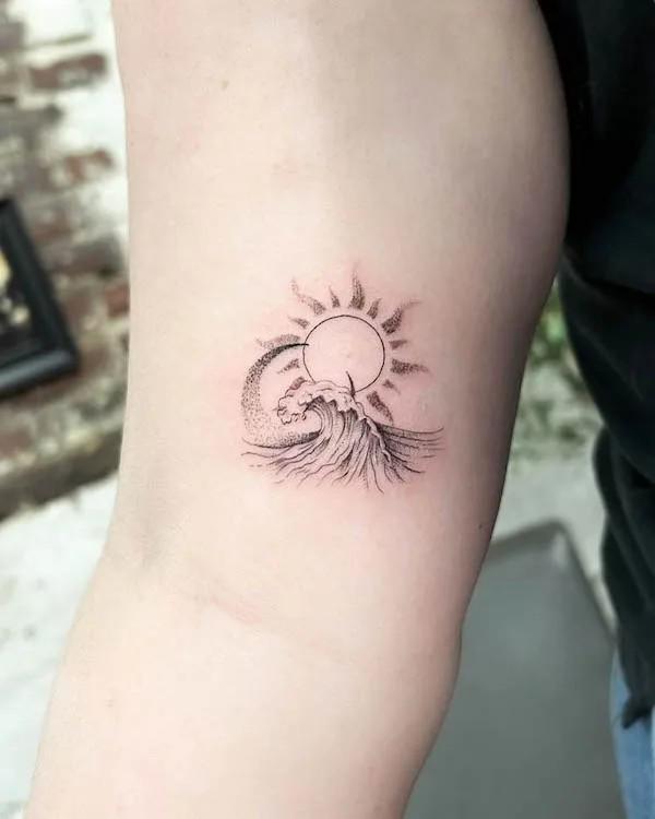 100 Sun and Moon Tattoos with Meaning