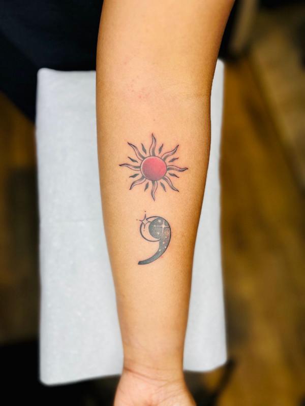 100 Sun and Moon Tattoos with Meaning