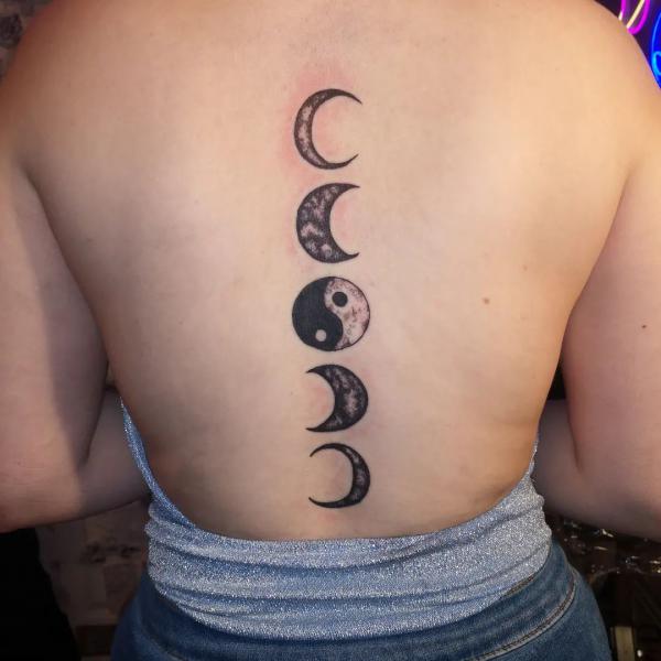 Buy Moon Phases Temporary Tattoo Online in India - Etsy