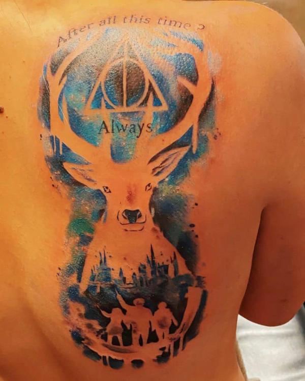 stag patronus tattoo