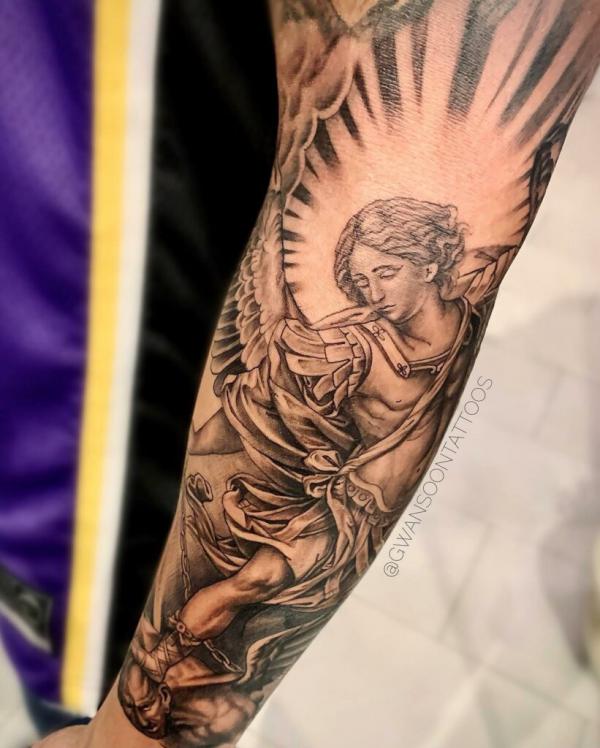 80 Powerful Angel Michael Tattoo Designs with Meaning