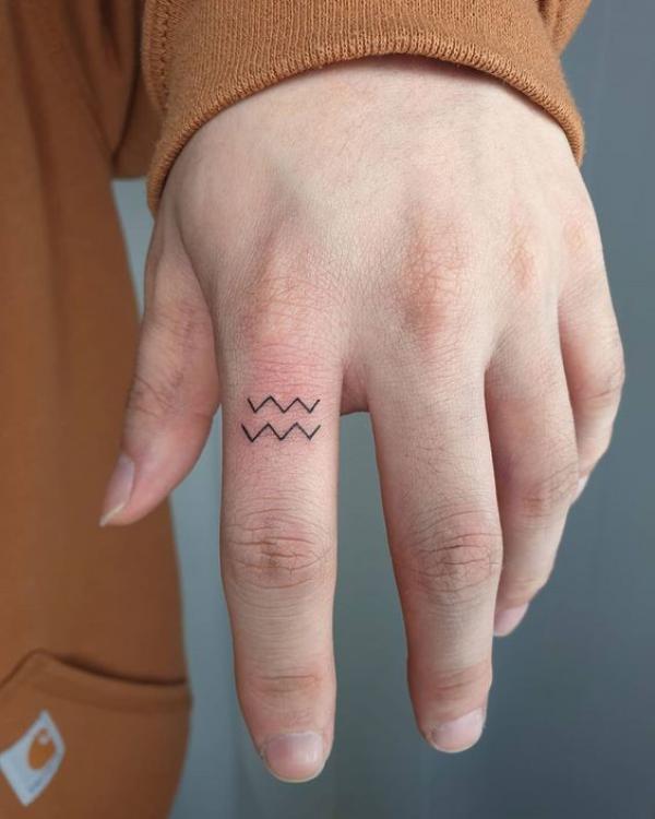 Astrology - Aquarius - Astrology - Aquarius Temporary Tattoos | Momentary  Ink