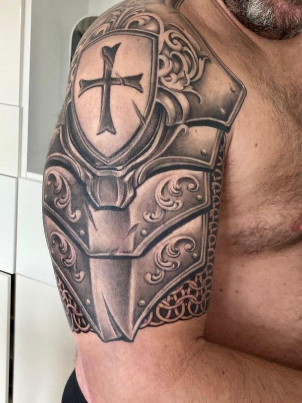 Armor of god tattoo half sleeve