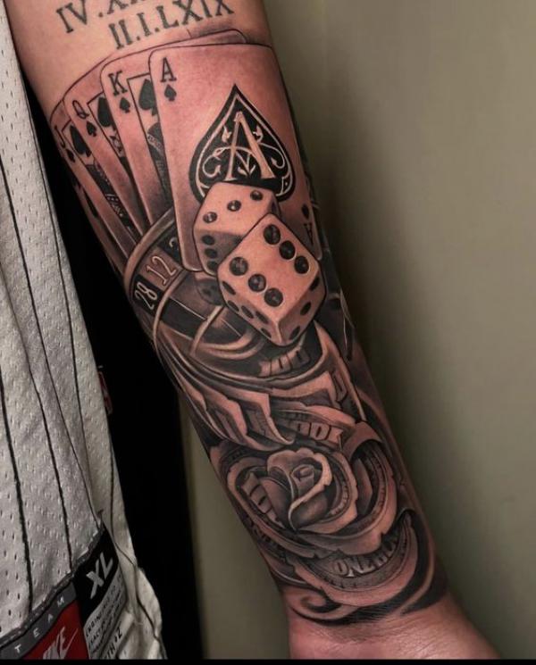 80 Dice Tattoo Design Ideas with Meaning | Art and Design