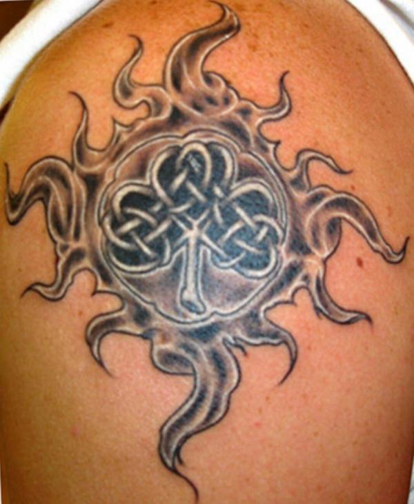 Celtic Knot Sun Tattoo
