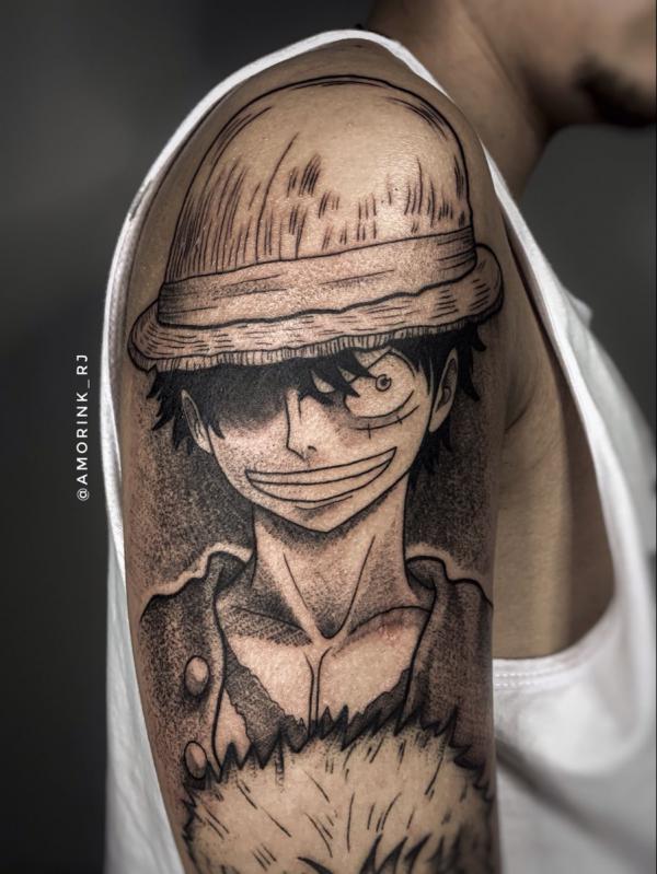 Luffy One Piece Blackwork