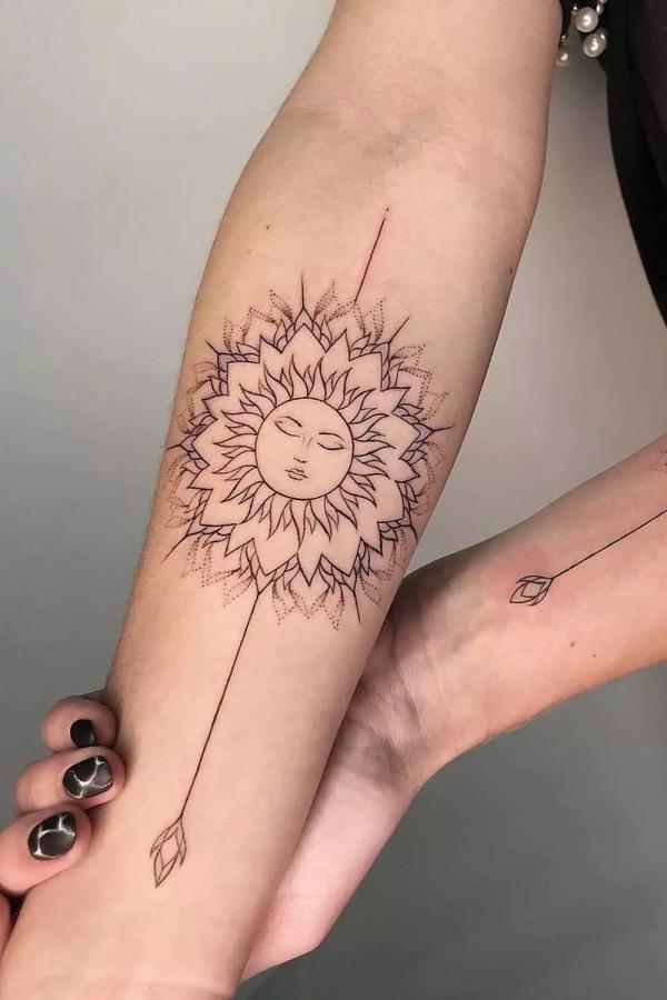 Sun Mandala tattoo – by Dani – Maui Tattoo Artist at Mid-Pacific Tattoo |  Mid-Pacific Tattoo