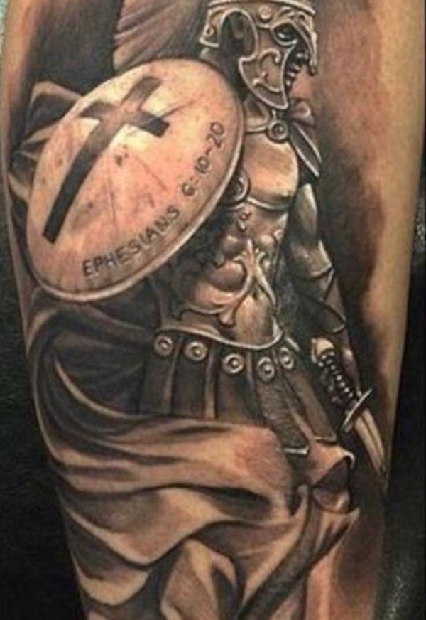 armor of god shield tattoo 1