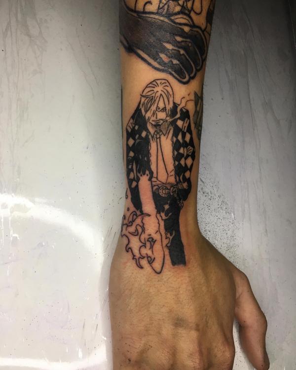 sanji tattoo wrist