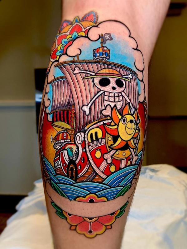 thousand sunny tattoo calf