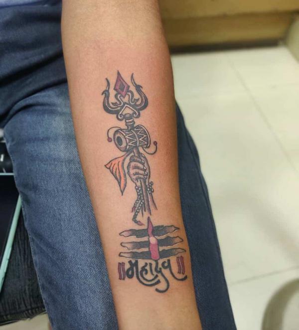 Buy Temporary Tattoowala Om Trishul With God Shiva Designs Pack of 4  Temporary Tattoo Sticker For Men and Woman Temporary body Tattoo (2x4 Inch)  Online at Best Prices in India - JioMart.
