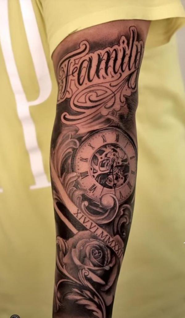 80 Rose and Clock Tattoo Designs to Inspire Your Next Ink | Art and Design